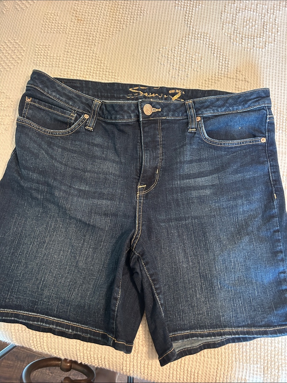 Seven7 Indigo Blue Denim Shorts